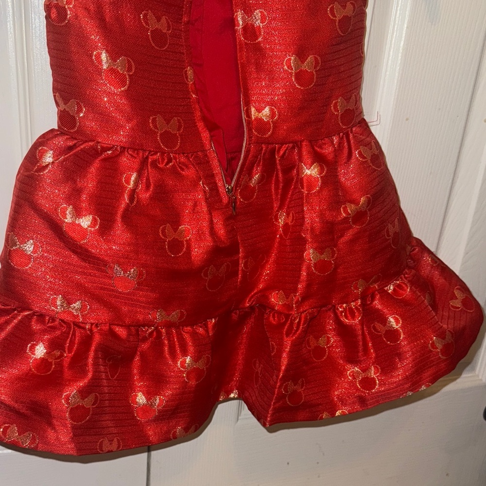 Disney Red Dress with Gold Accents - Picture 5 of 6